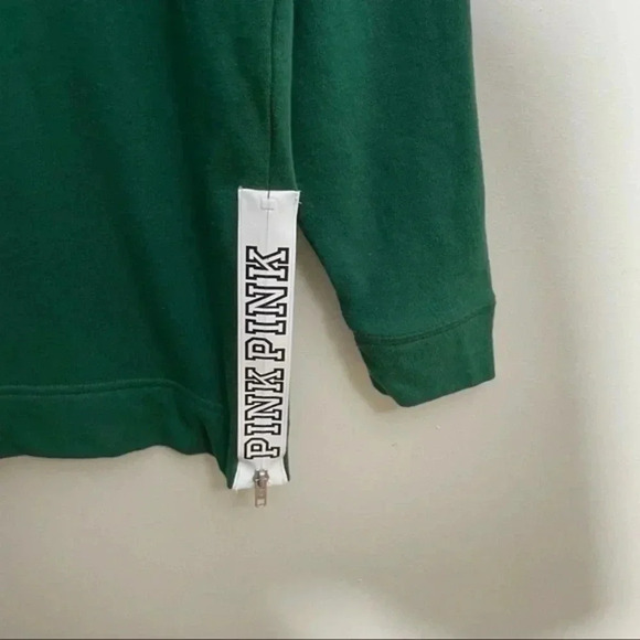 Pink Victoria’s Secret with 5th & Ocean green sweatshirt XS - Picture 6 of 7